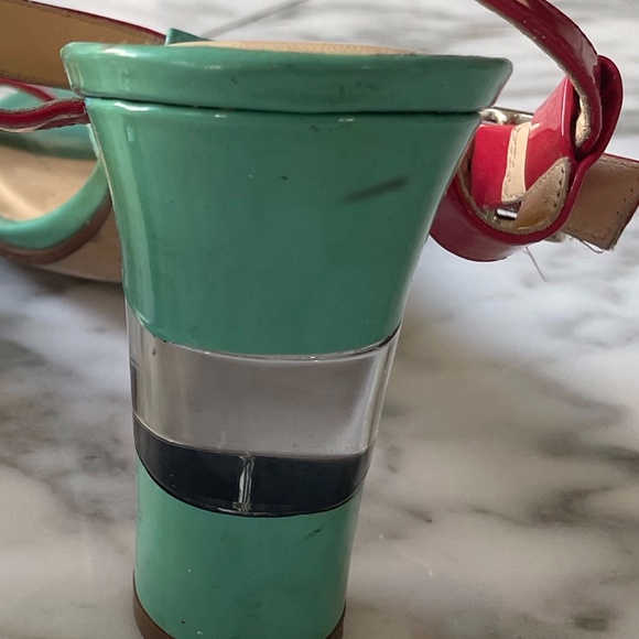 Kate Spade Patent Leather Open Toed Heels - Picture 7 of 7